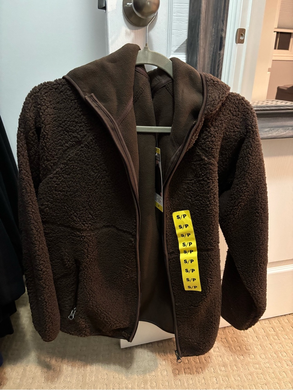 Costco Sherpa fleece jacket in size small